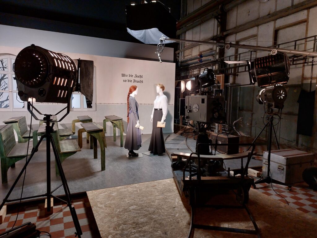 Filmstudio Szene mit Romy Schneider